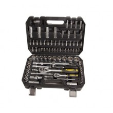 SADA HLAVIC 1/4" A 1/2" DRIVE 94 DÍLŮ, PLAST.KUFR